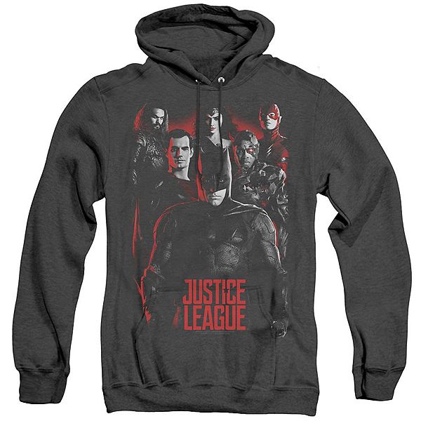 Универсальное худи для взрослых Justice League с капюшоном, 50% хлопок и 50% полиэстер, стиль и комфорт в одном Licensed Character