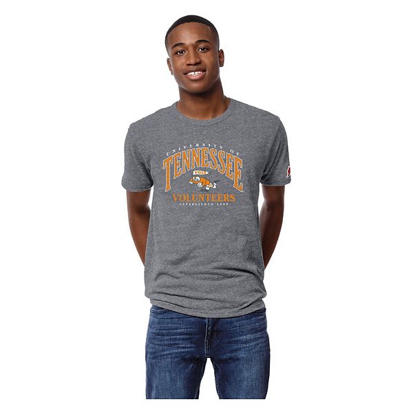 Футболка League Collegiate Wear серого цвета для мужчин Tennessee Volunteers с винтажной графикой League Collegiate Wear