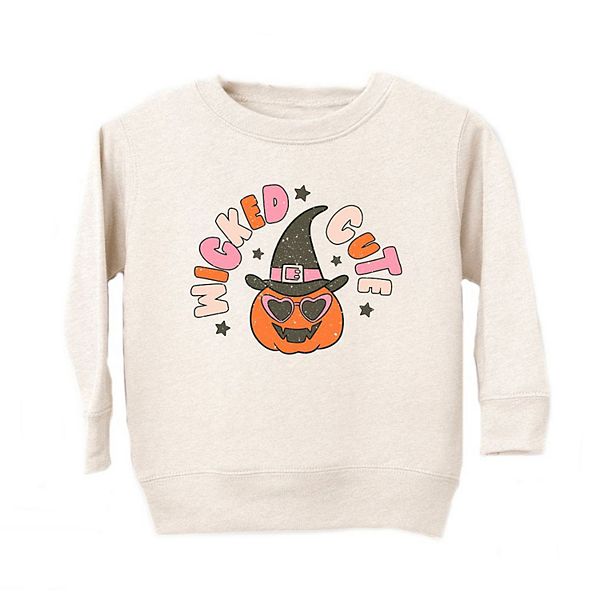 Wicked Cute Pumpkin Toddler Graphic Sweatshirt The Juniper Shop