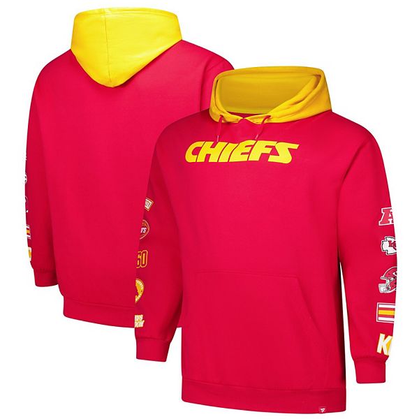 Мужское мягкое и теплое худи-пуловер с нашивками Kansas City Chiefs от Fanatics Fanatics Brands - White Label