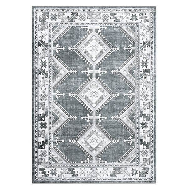 Glowsol Geometric Boho Area & Washable Throw Rug For Living Room Bedroom Decor GlowSol