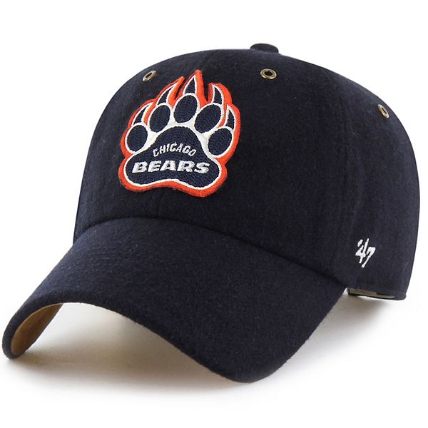 Унисекс кепка Chicago Bears Navy с вышитым логотипом, регулируемая, 100% хлопок Unbranded