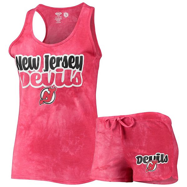 Women's Concepts Sport Red New Jersey Devils Billboard Racerback Tank Top & Shorts Set Unbranded