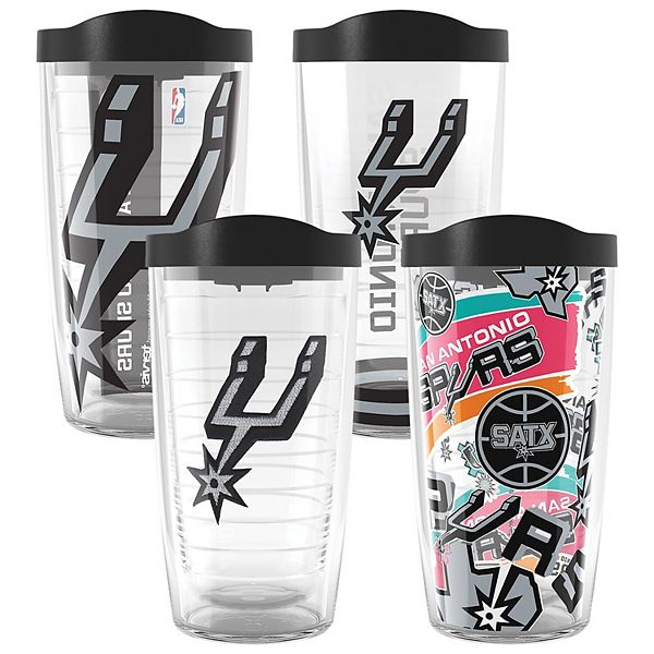 Tervis San Antonio Spurs Four-Pack 16oz. Classic Tumbler Set Vera Bradley x Tervis