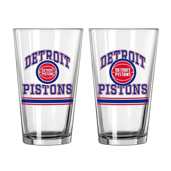 Набор из двух пивных бокалов с принтом Detroit Pistons, 0,47 л Logo Brand