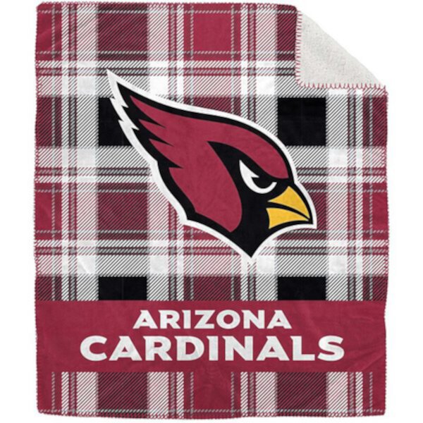 Тёплый флисовый плед с фланелевым шотландским узором Arizona Cardinals, 127 х 152 см Pegasus