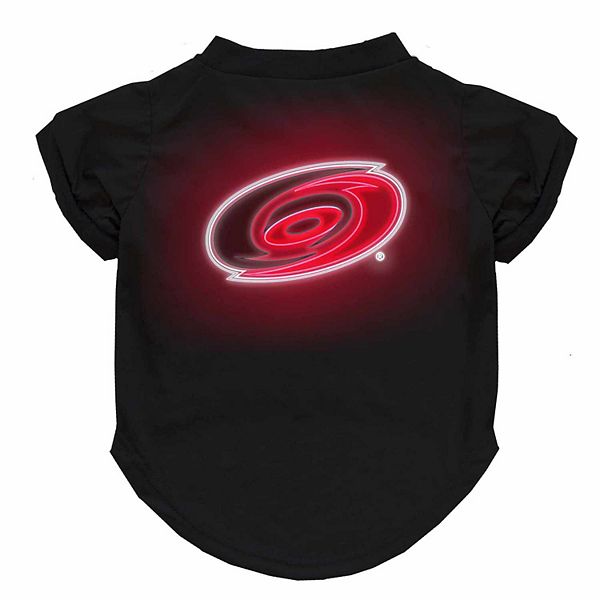 NHL Carolina Hurricanes Neon Pet Tee Shirt NHL