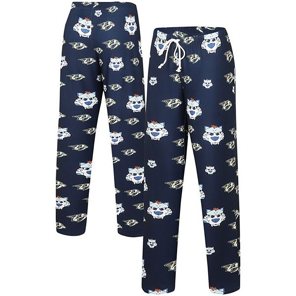 Women's Concepts Sport Navy Nashville Predators Gauge Allover Print Knit Sleep Pants Unbranded