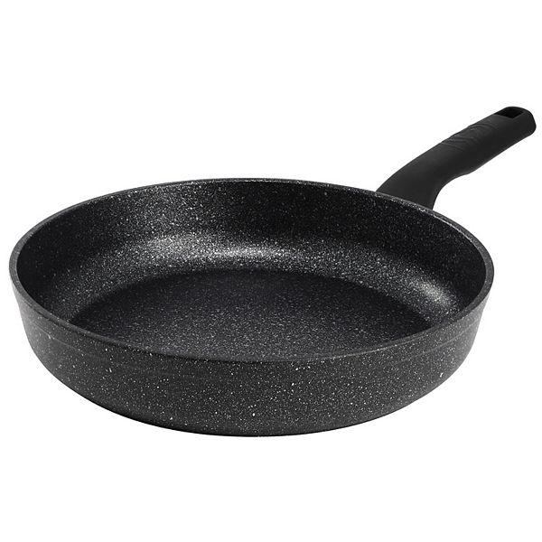 Korkmaz Ornella Nonstick 9.5 Inch Aluminum Frying Pan in Granite Black Korkmaz