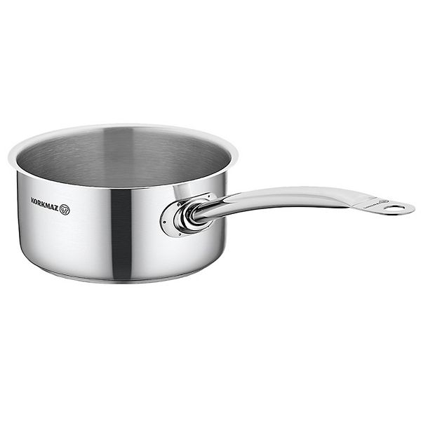 Korkmaz Gastro Proline 7.3 Liter Stainless Steel Saucepan in Silver Korkmaz