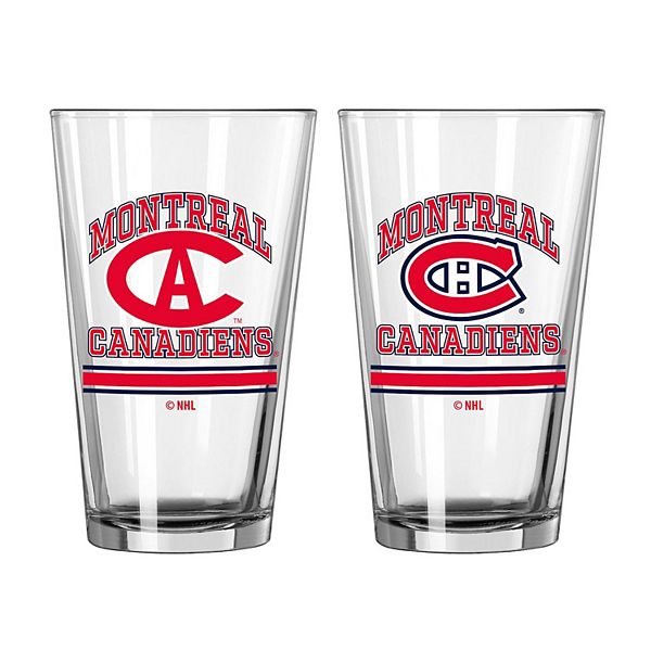 Оригинальный набор бокалов для пива Montreal Canadiens 475 мл, 2 штуки с логотипом команды Logo Brand