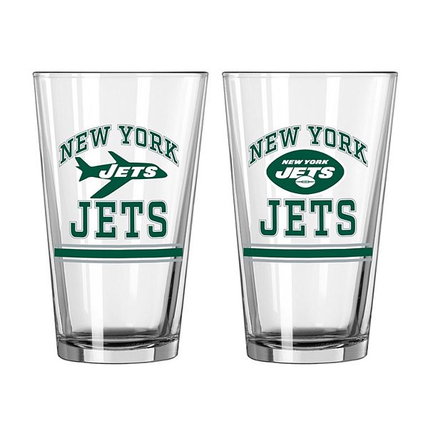 Пивные стаканы New York Jets с принтом, 2 штуки, объем 480 мл Logo Brand