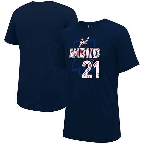 Unisex Stadium Essentials Joel Embiid Navy Philadelphia 76ers 2023/24 City Edition Player Graphic T-Shirt Stadium Essentials