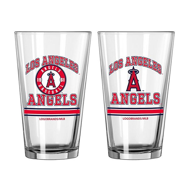 Стеклянные пивные стаканы с символикой Los Angeles Angels, 2 шт., 480 мл Logo Brand