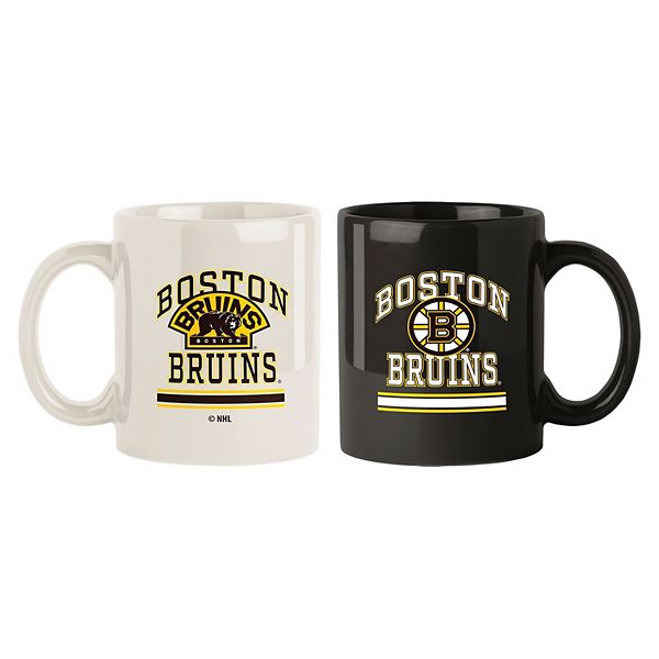 Керамические кружки Boston Bruins, 2 штуки, 450 мл, яркий принт, удобная ручка Logo Brand