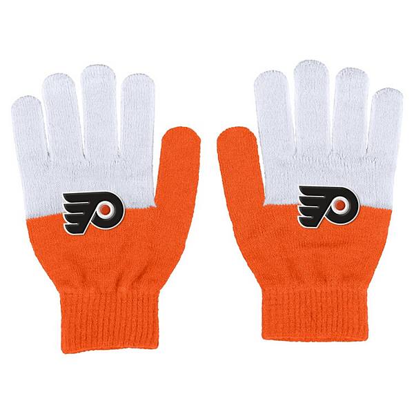 Женские перчатки Philadelphia Flyers с цветным блоком, 81% акрил, 18% полиэстер, 1% эластан WEAR by Erin Andrews