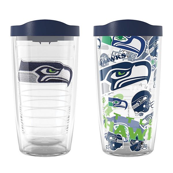 Tervis Seattle Seahawks Two-Pack 16oz. Allover Classic Tumbler Set Vera Bradley x Tervis