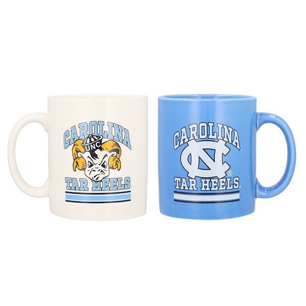 Набор керамических кружек North Carolina Tar Heels, 2 шт., 450 мл, с двусторонним принтом Logo Brand