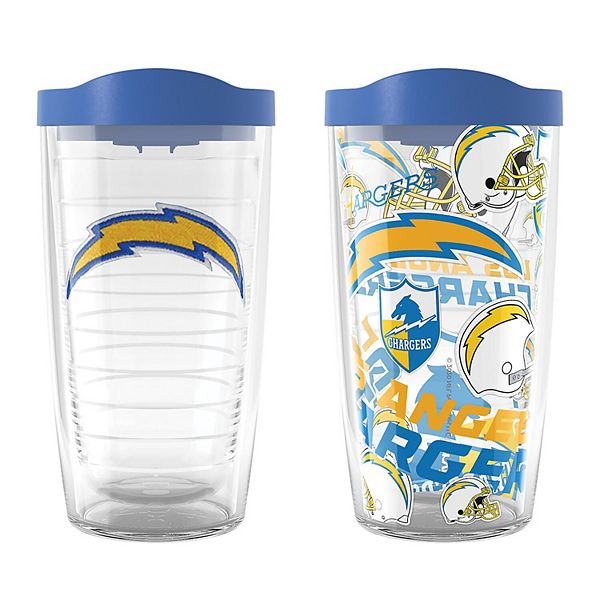 Tervis Los Angeles Chargers Two-Pack 16oz. Allover Classic Tumbler Set Vera Bradley x Tervis