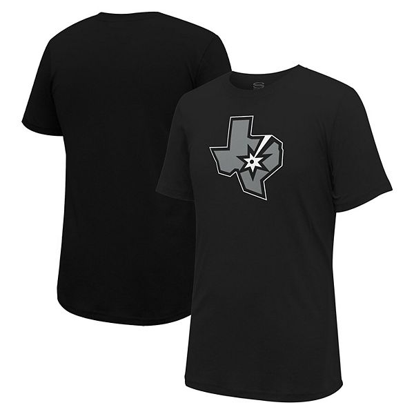 Unisex Stadium Essentials Black San Antonio Spurs Primary Logo T-Shirt Stadium Essentials