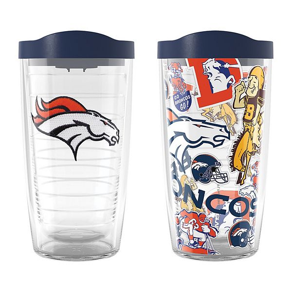 Tervis Denver Broncos Two-Pack 16oz. Allover Classic Tumbler Set Vera Bradley x Tervis