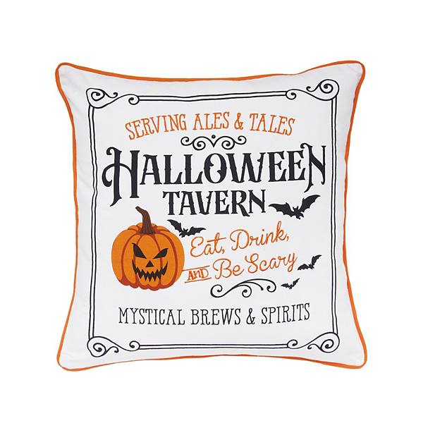 Подушка для декора к Halloween, Buffalo Check, 30 см x 60 см, хлопковый чехол, полиэстер наполнитель C&F Home