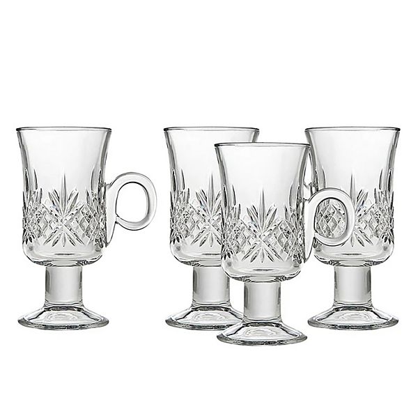 Godinger Silver Dublin Crystal Irish Coffee Mug 4-pc. Set Godinger Silver