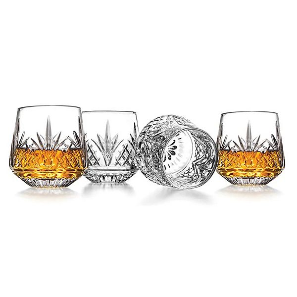 Godinger Silver 4-Pack Dublin Crystal Whiskey Glasses Godinger Silver