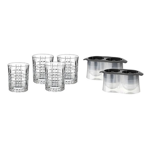 Godinger Silver Boundary Double Old-Fashioned 6-Piece Chiller Set Godinger Silver