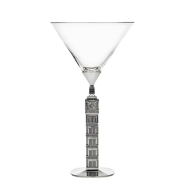 Godinger Silver Landmark Big Ben Martini Glass Godinger Silver