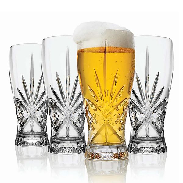 Godinger Silver Dublin Crystal Pint Glasses - Set of 4 Godinger Silver