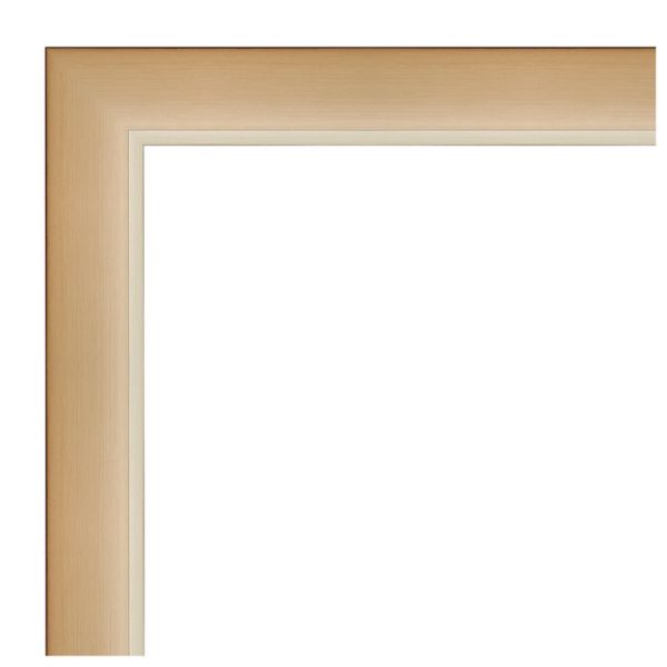 Eva Narrow Petite Bevel Bathroom Wall Mirror Amanti Home