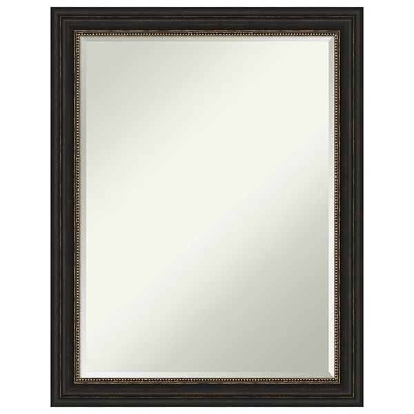 Accent Bronze Narrow Petite Bevel Bathroom Wall Mirror Amanti Home