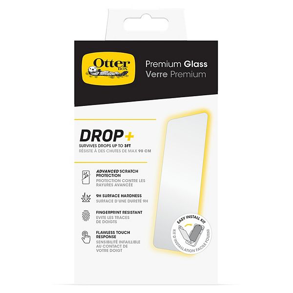 OtterBox Premium Glass Screen Protector for Apple iPhone 15 Plus Clear OtterBox