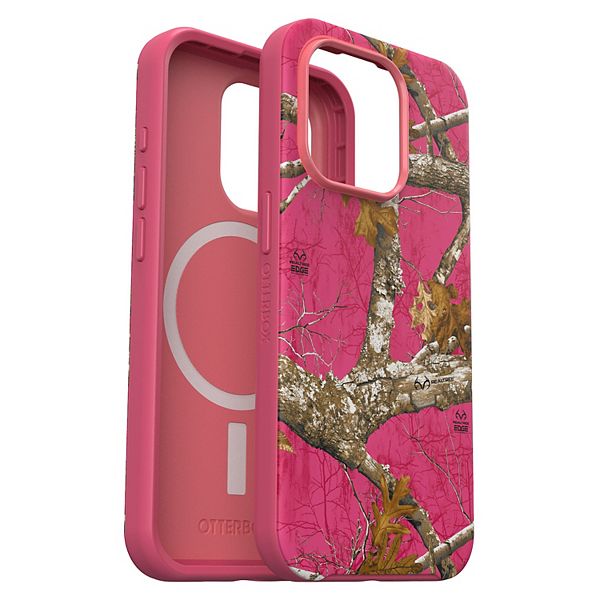 OtterBox Symmetry MagSafe Case for Apple iPhone 15 Pro -Realtree Flamingo Pink OtterBox