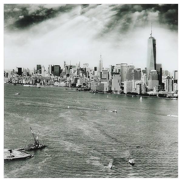 Empire Art Direct New York Skyline B Glass Wall Art Empire Art Direct