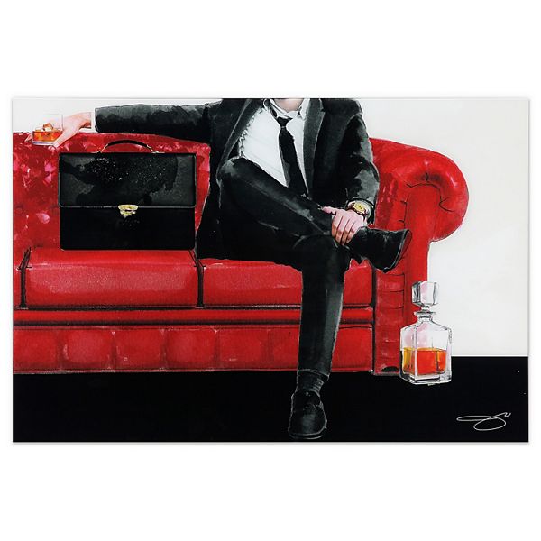 Empire Art Direct The Gentleman Glass Wall Art Empire Art Direct