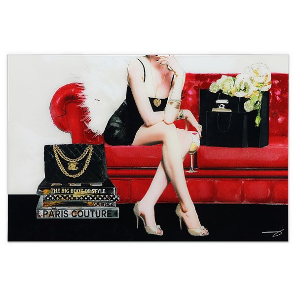 Empire Art Direct The Lady Glass Wall Art Empire Art Direct