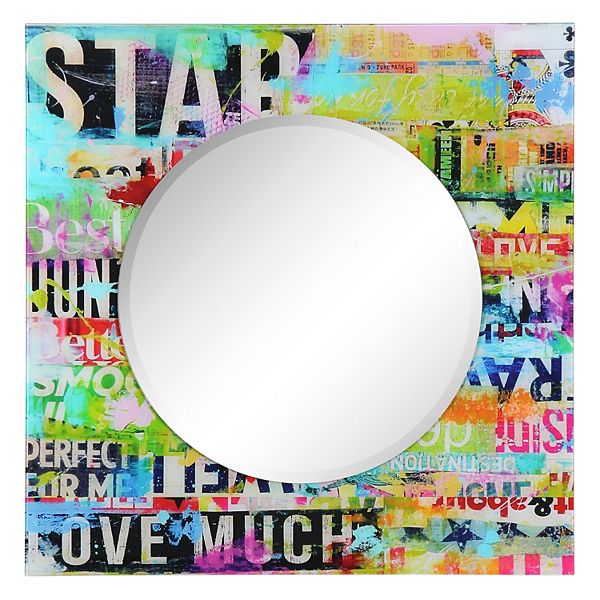 Star Round Beveled Mirror Empire Art Direct