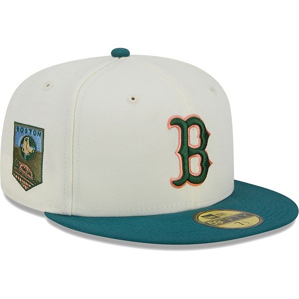 Мужская бейсболка Boston Red Sox 59FIFTY Chrome Evergreen с высокой короной, 100% полиэстер, с вышивкой New Era x Staple