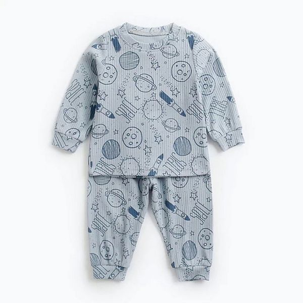 Baby Toddler Boys Blue Outer Space Lounge Set Laurenza's