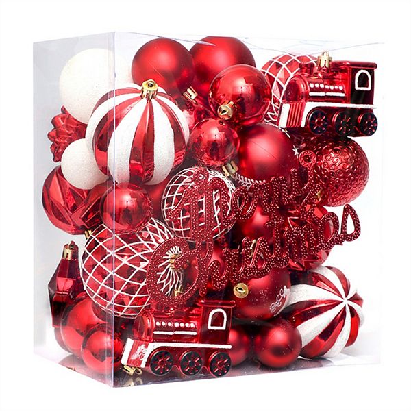 65 Pcs Christmas Ornaments Set Garvee