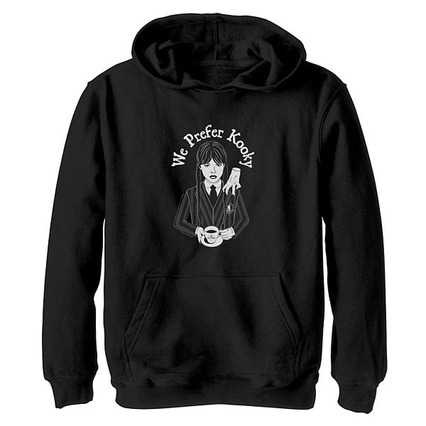 Girls 7-16 Wednesday We Prefer Kooky Graphic Hoodie Licensed Character