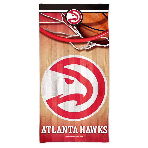 Большое пляжное полотенце Atlanta Hawks 76 см x 152 см с яркими принтами и из высококачественного материала Unbranded