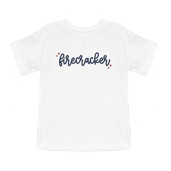 Firecracker Stars Toddler Short Sleeve Graphic Tee The Juniper Shop