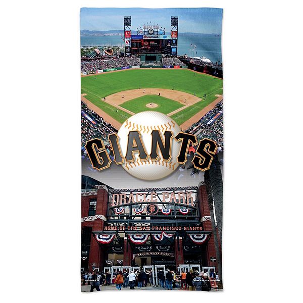 Пляжное полотенце San Francisco Giants 76x152 см, однотонное, 100% полиэстер, яркие цвета и графика Unbranded