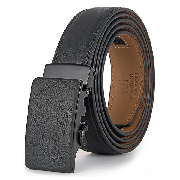 Men's Grained Designer Ratchet Belt Mio Marino