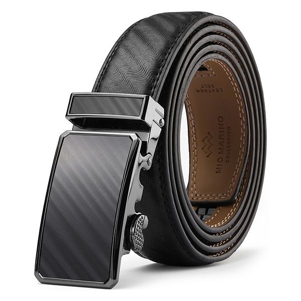 Men's Thin Swirl Ratchet Belt Mio Marino