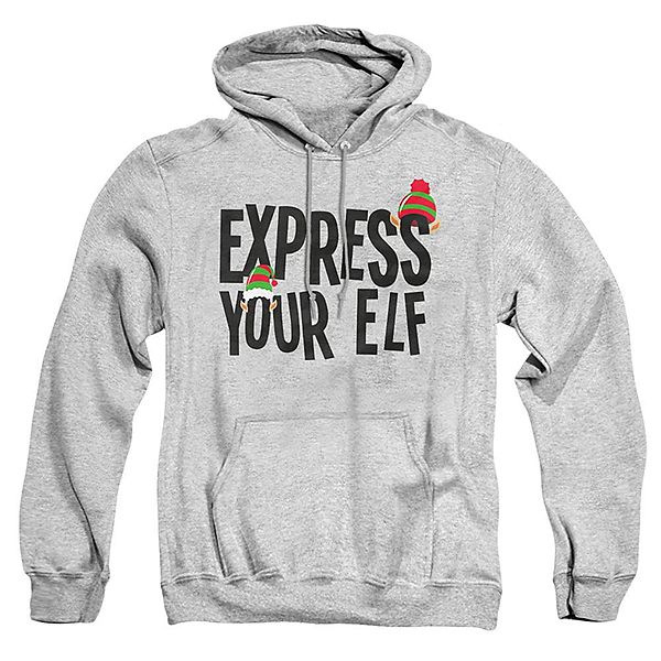 Унисекс худи с капюшоном 'Express Your Christmas Elf' для взрослых, 50% хлопок, 50% полиэстер Licensed Character