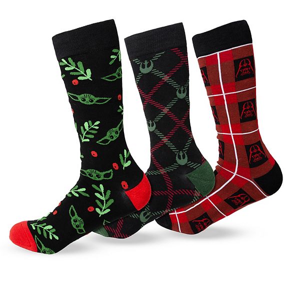 Праздничный набор носков Star Wars Holiday Sock 3 Pack из хлопковой смеси с персонажами Звёздных войн Altr/Ego